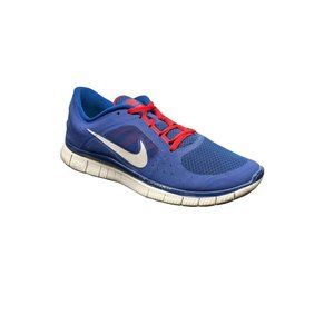 Nike Mens Free Run 3 510642-416 Blue Mesh Trail Running Shoes Sneakers Size 10
